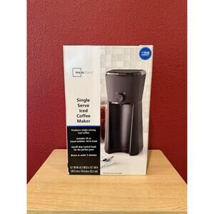 Mainstays MS54100125661 Single Serve Iced Coffee Maker w/ Tumbler, Lid, & Straw